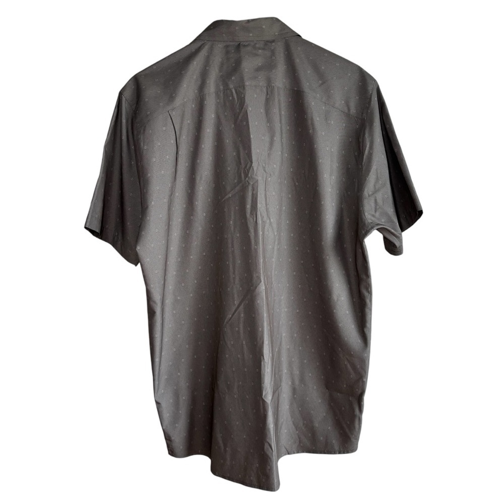 FLYLOW Shirt Men's XL Anderson Gray Button Down Short Sleeve Performance Outdoor - Picture 2 of 10